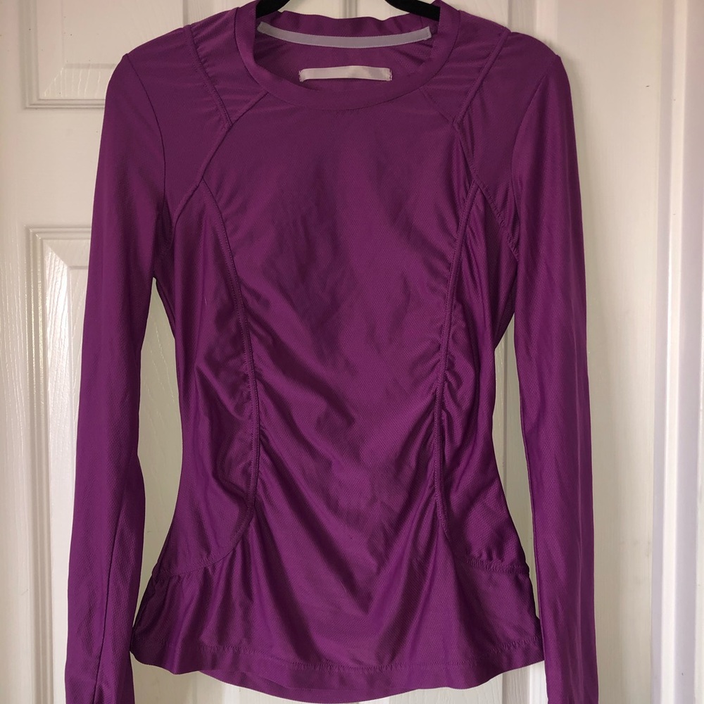 Athleta Purple Long Sleeve Active Top